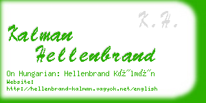 kalman hellenbrand business card